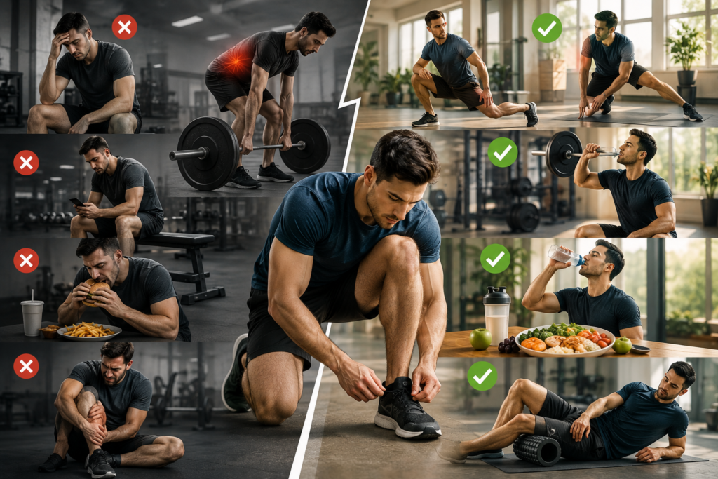 Never stop abruptly after high-intensity training. Dedicate 5 to 10 minutes