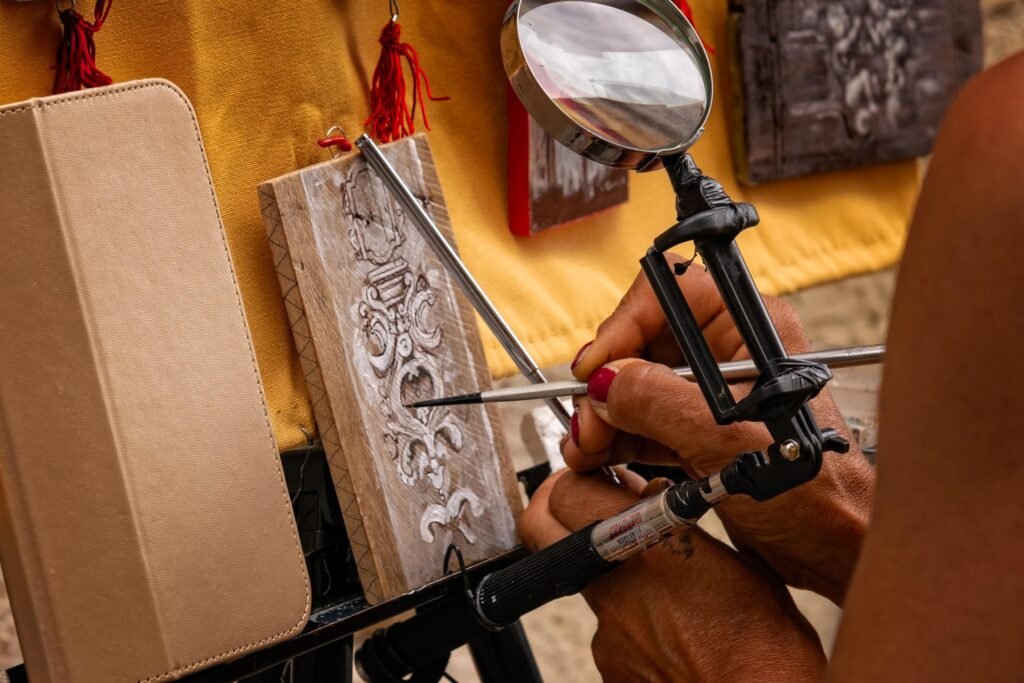 For example, a pencil sketch artist might experiment with watercolor painting