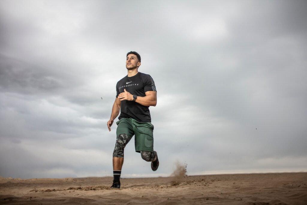 Person engaging in low-intensity Zone 2 cardio exercise for functional longevity.