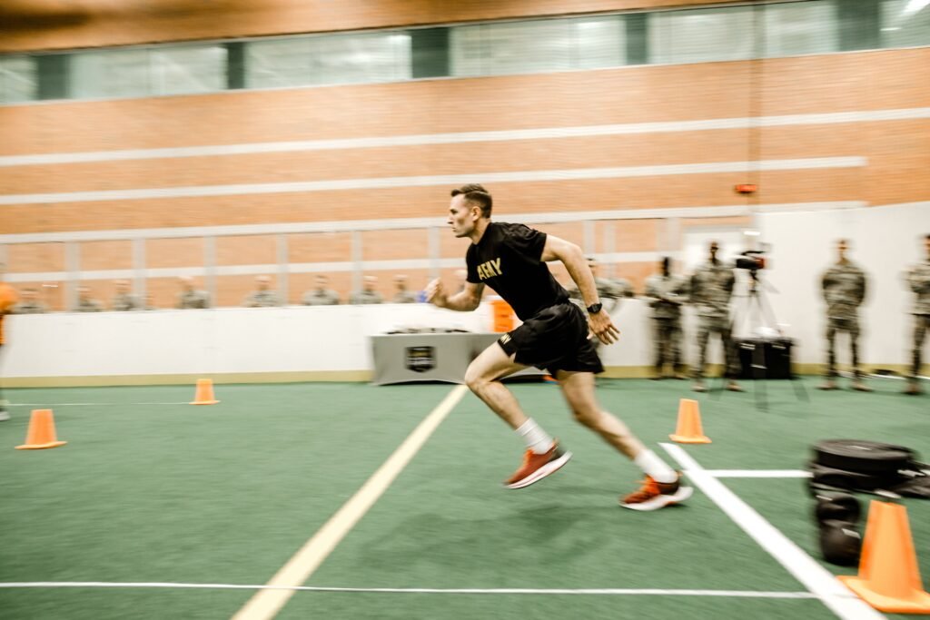 MLB players during late-season conditioning 