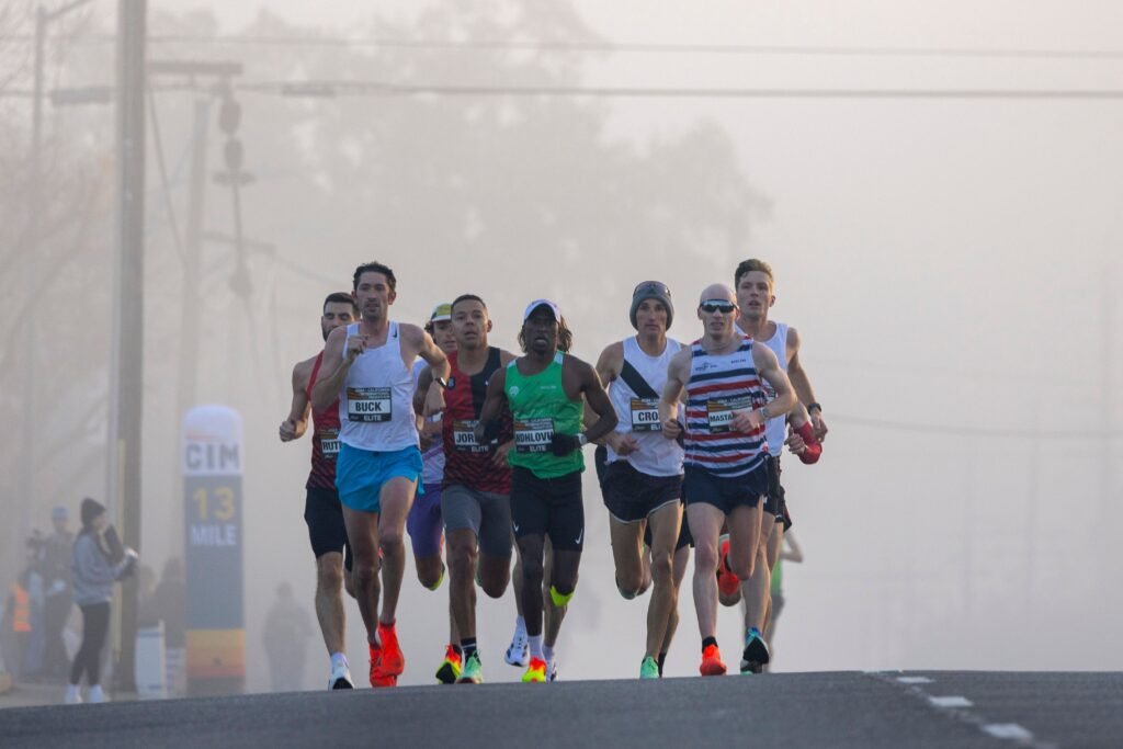 Sydney Marathon finishes near the Sydney Opera House 
