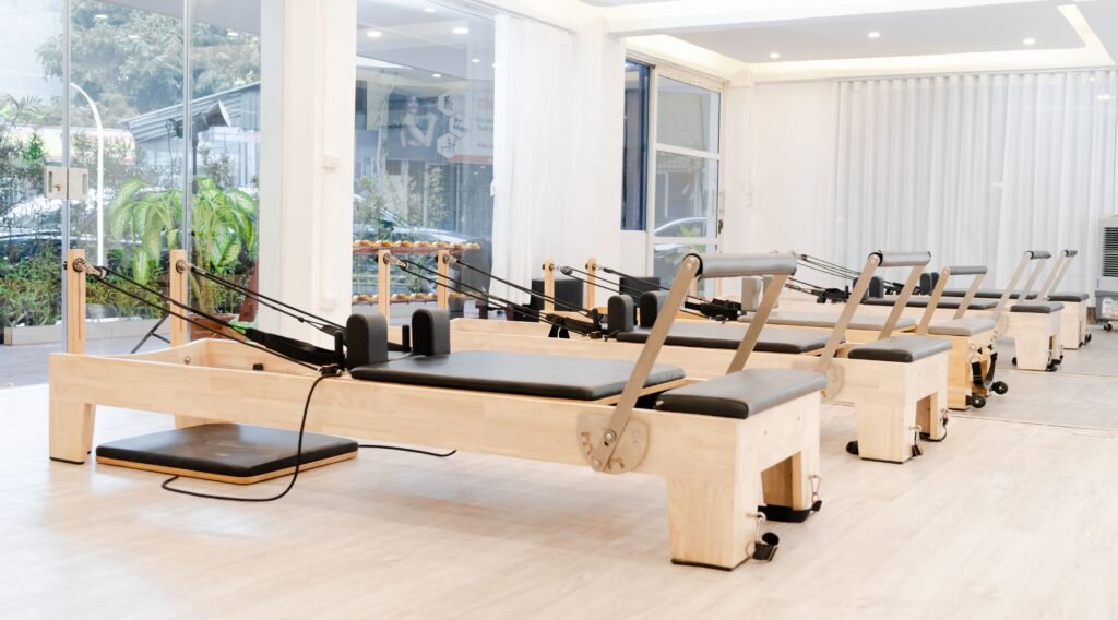Reformer Pilates strength training exercise