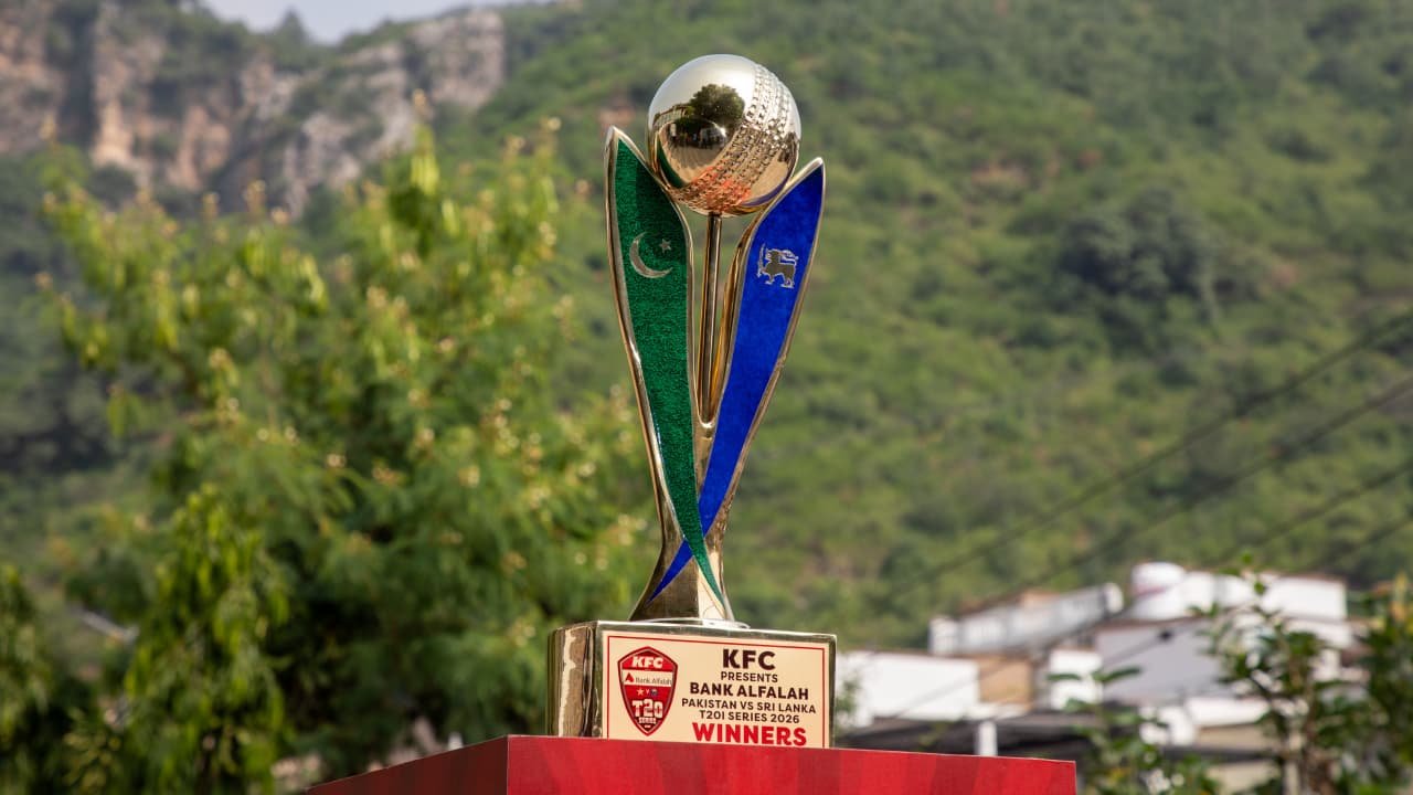 T20I series trophy ahead of Pakistan vs. Sri Lanka matches