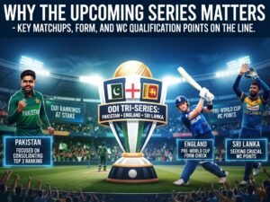 Pakistan, England, and Sri Lanka ODI Tri-Series 2026 highlighting key match importance and schedule.